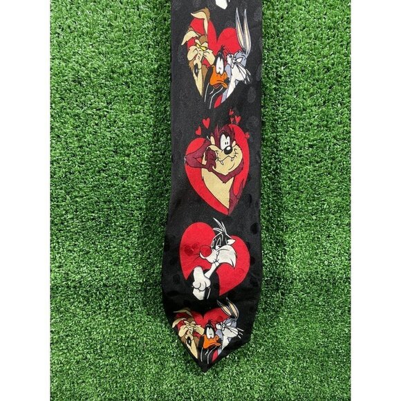 Lot Of 2 Vintage 90’s Looney Tunes Mania Ties Bugs Daffy Tweety RoadRunner Taz - Picture 5 of 11